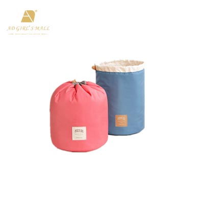 Cosmetic Pouch Handbag Travel Bag Round Drawstring Makeup Storage Bag