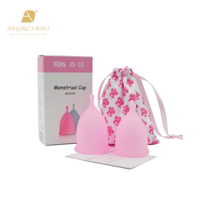 Medical Grade Silicone Menstrual Cup Lady Period Clear Menstrual Cup